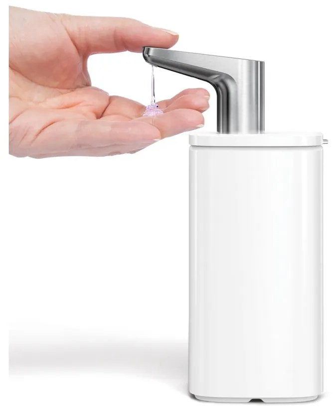 Fehér acél szappanadagoló 473 ml Pulse – simplehuman