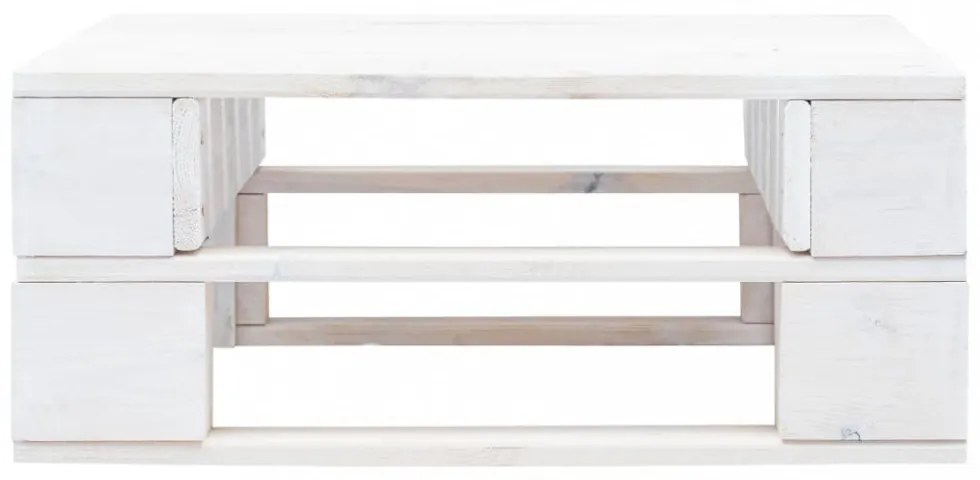 fehér impregnált fenyőfa kerti raklapzsámoly