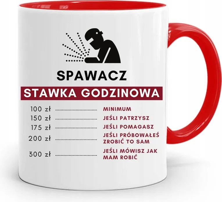 Piros Bögre Ajándék Óradíj Nyomtatott Fényképpel