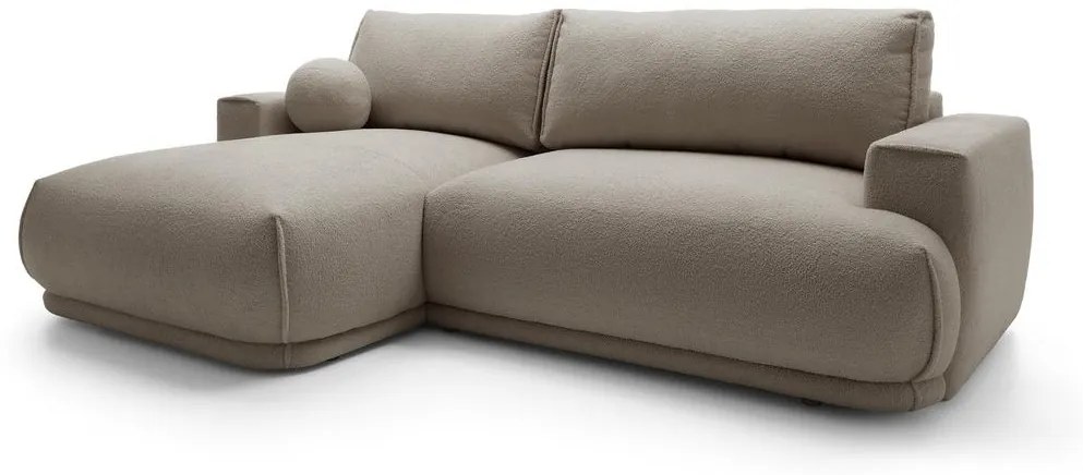 Sarokkanapé Dita mini (B) (szürkés bézs + fekete). 1100329
