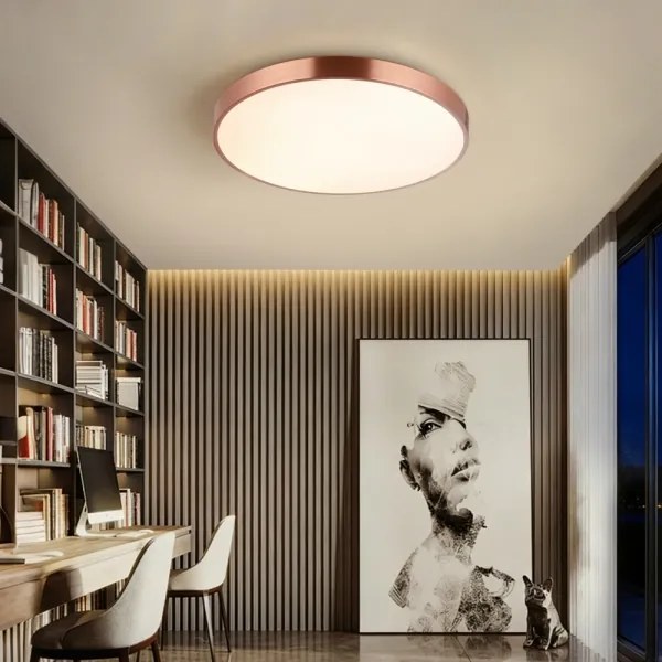 Immax NEO 07322L-LED dimmelhető mennyezeti lámpa NEO LITE SEMPLICI 60W/230V átmérő: 60 cm rézszínű + távirányítóval