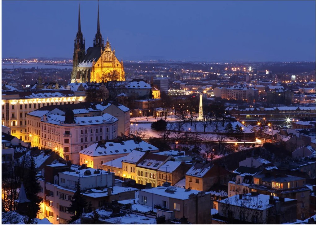 Kép - Cathedral of St. Péter és Pál, Brno, Csehország (70x50 cm)