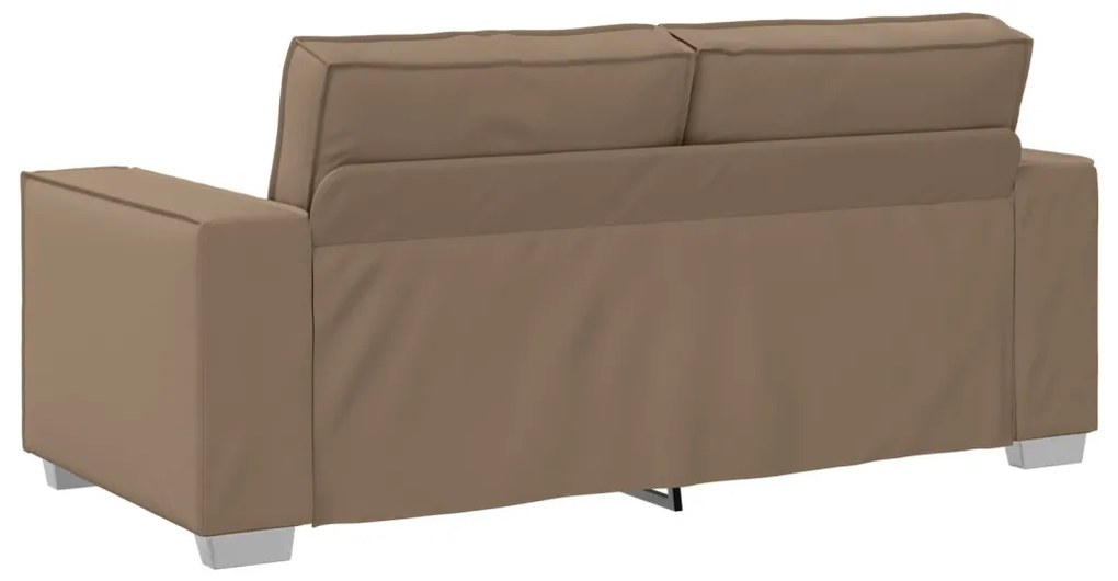 Kétfős kanapé, Cappuccino, 140 cm, Műbőr