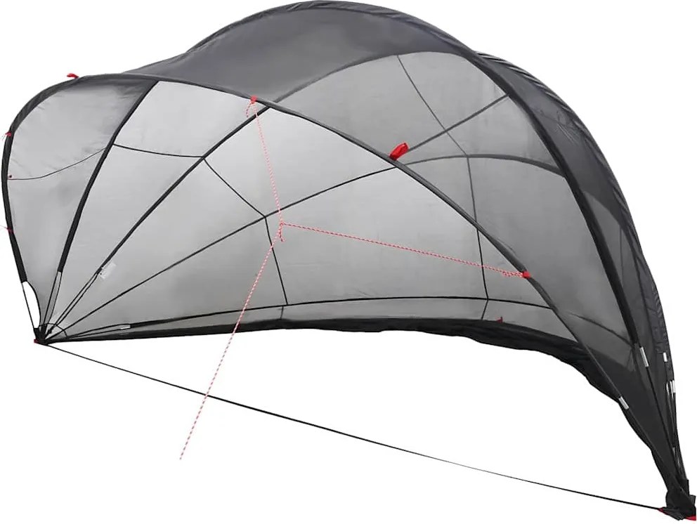 vidaXL Medence kupola Fekete 546 x 516 x 250 cm