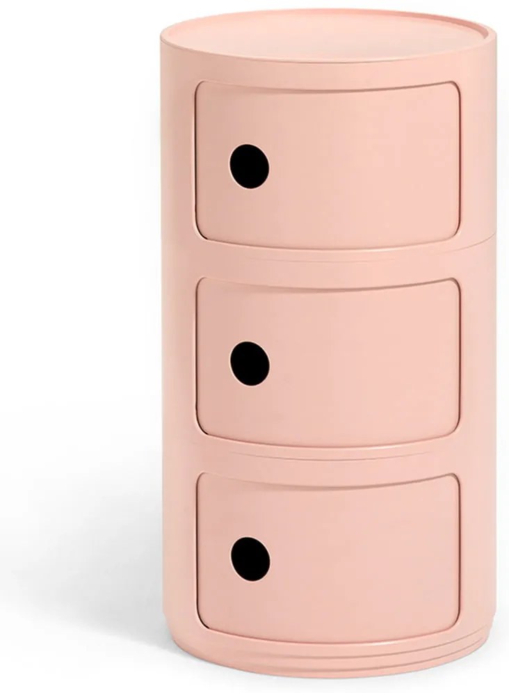 Stolek s úložným prostorem Componibili BIO 5970, 3 úložné díly, více barev - Kartell szín: borostyán