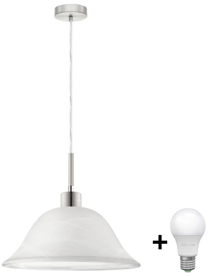 LED Csillár zsinóron 1xE27/60W/230V fehér
