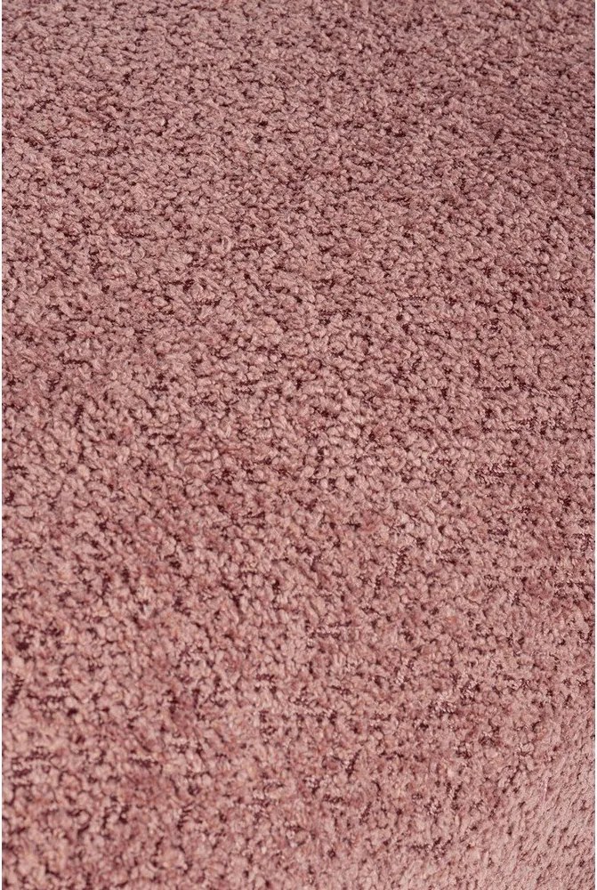 Terrakotta színű buklé párnázott pad Dayla – Bizzotto