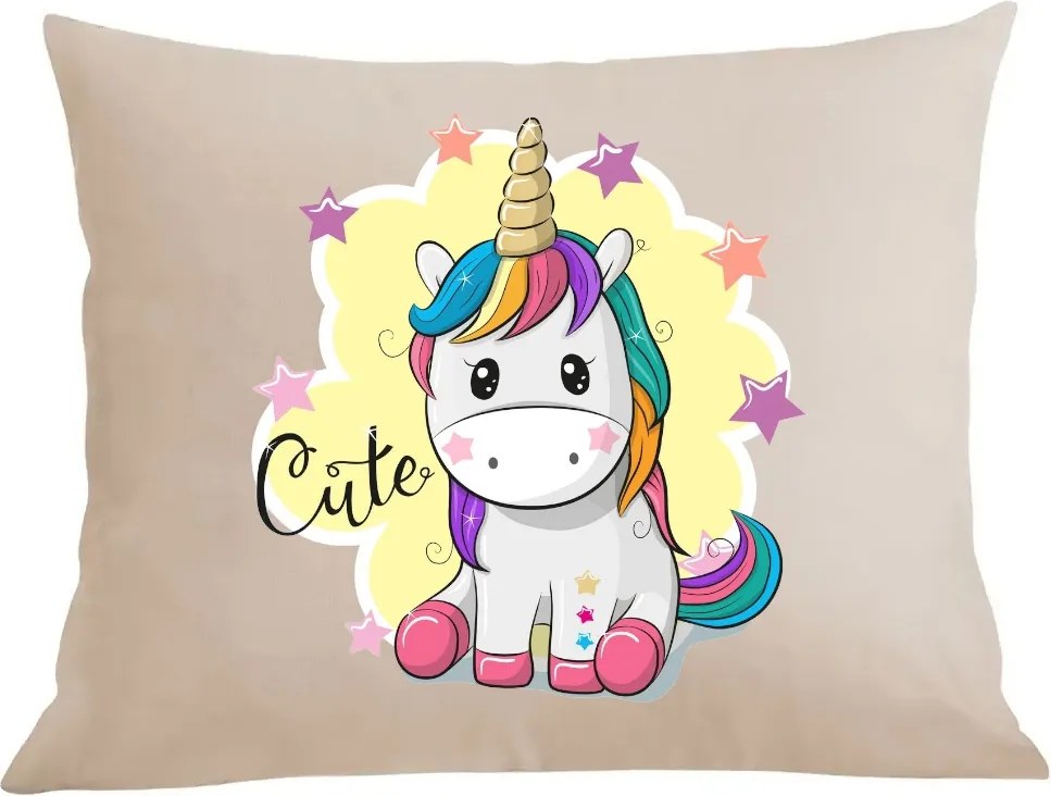 Párna párnahuzat Cuki Unicorn