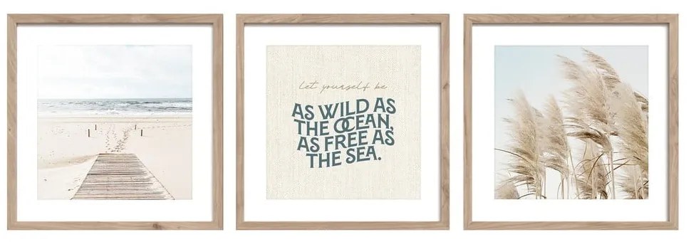 Kép szett 3 db-os 30x40 cm Seaside – Styler