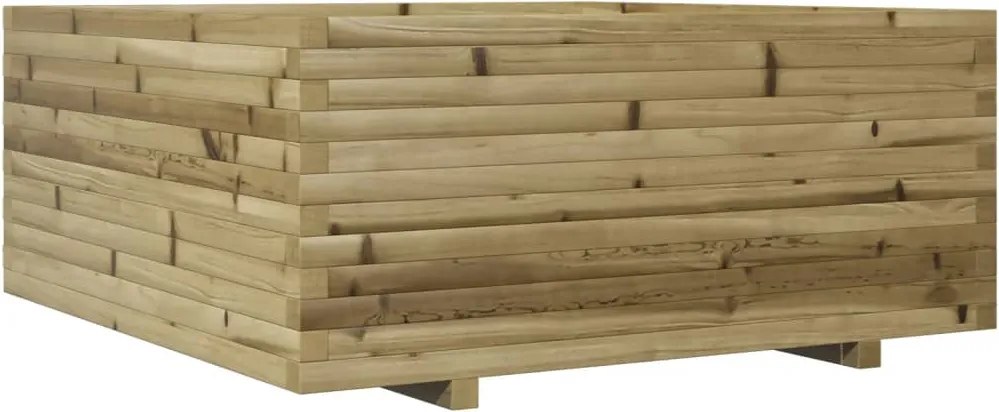 vidaXL impregnált fenyőfa kerti virágtartó 110 x 110 x 49,5 cm