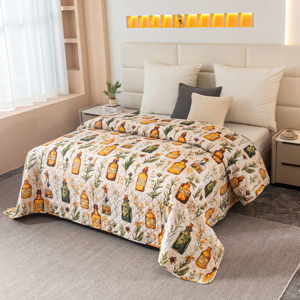 Ágytakaró APOTHECARY, krémszínű Méret: 220 x 240 cm