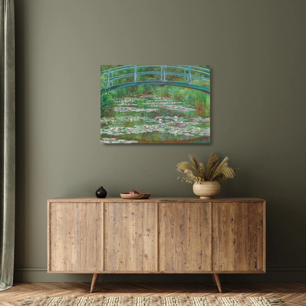 Üveg kép - Claude Monet, The Japanese Footbridge, reprodukciók (70x50 cm)