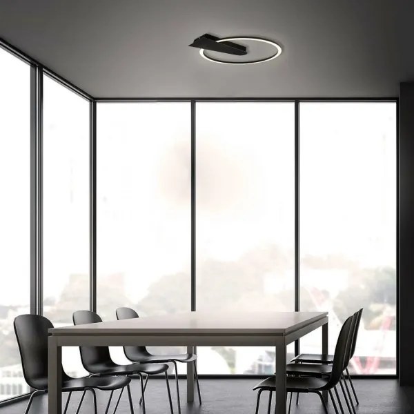 Briloner 3542-015 - NICO LED/12W/230V dimmelhető fekete mennyezeti lámpa