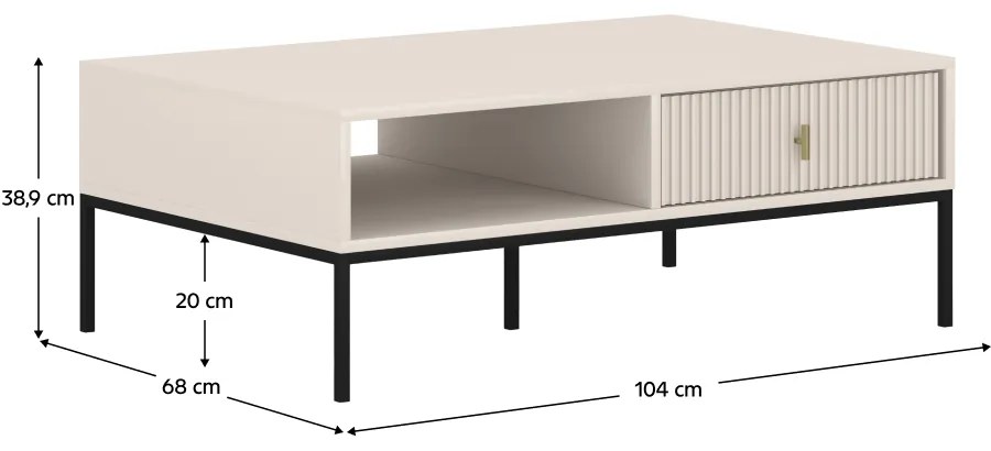 MAGIRA konferenciaasztal, krém