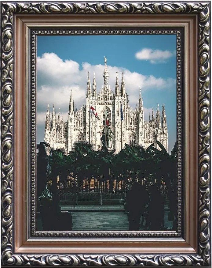 Milánó képkeret, arany, 10 x 15 cm