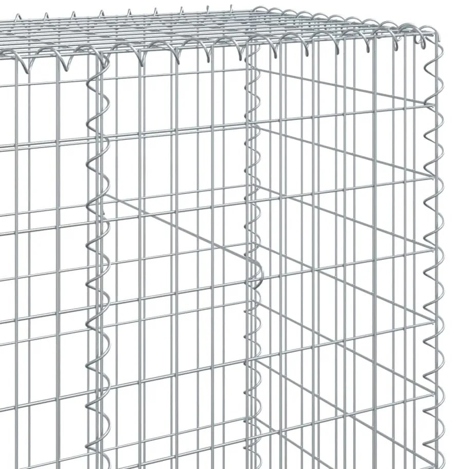horganyzott vas gabion kosár fedéllel 1100 x 50 x 200 cm