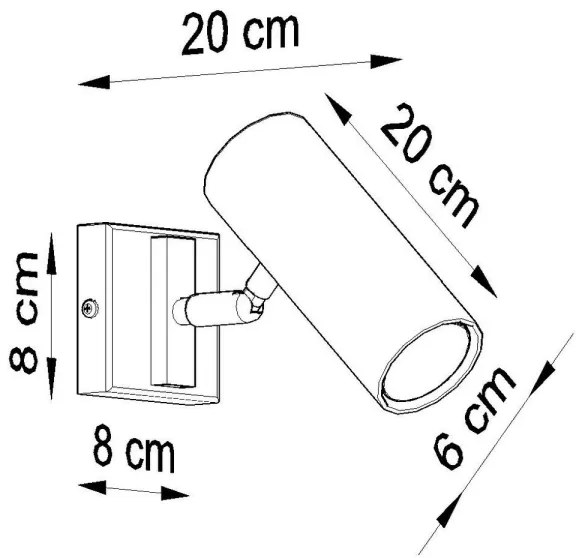 Fali spotlámpa DIREZIONE 1xGU10/40W/230V fehér
