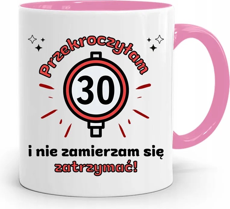 Születésnapra 30 30. 30-as Bögre Rózsaszín Ajándék fényképes nyomattal