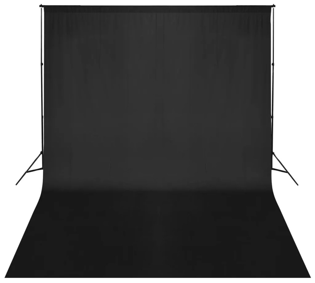 vidaXL fekete háttértartó állványrendszer 500 x 300 cm