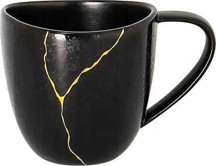 Porcelán Rak Kintzoo Csésze 100 ml fekete/ arany