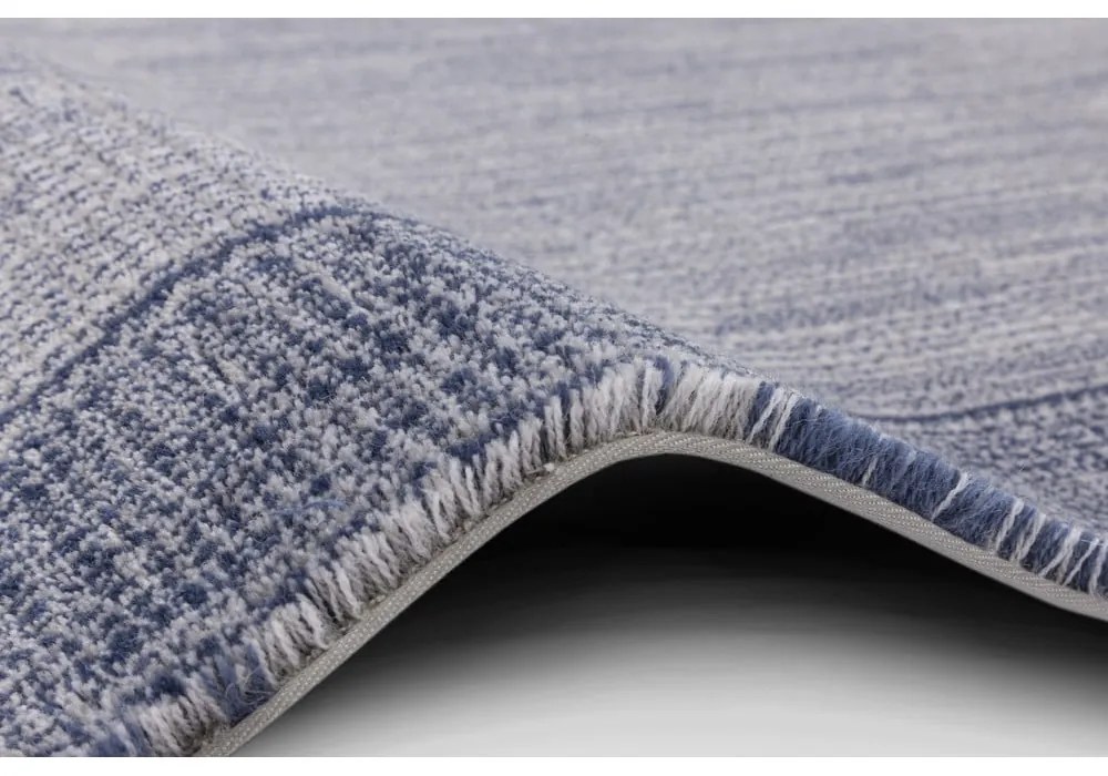 Sötétkék gyapjú szőnyeg 200x300 cm Linea – Agnella