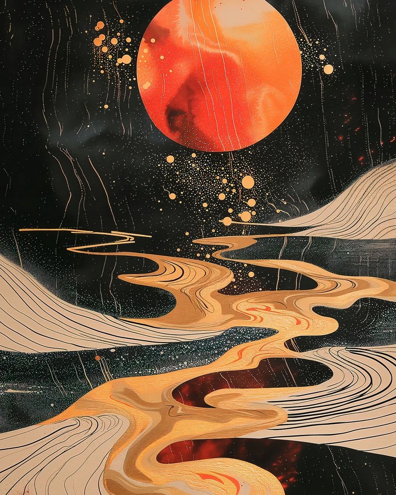 Poszter 40x50cm Bolygótánc