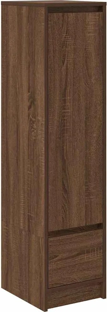 vidaXL barna tölgy szerelt fa magasszekrény 29,5x34x119,5 cm