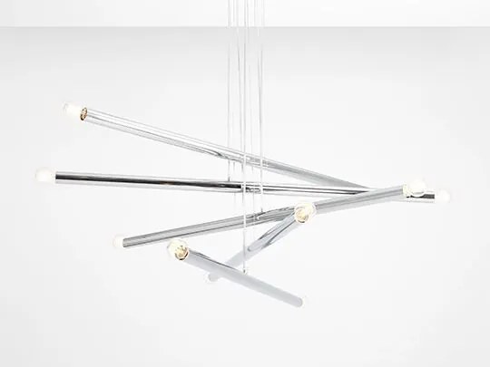ALDEX 1072M4 TUBO Modern Led Függesztett Lámpa Króm E14 IP20