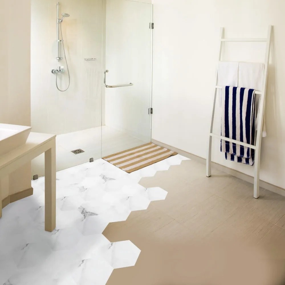 Hexagon 10 részes padlómatrica szett - Ambiance