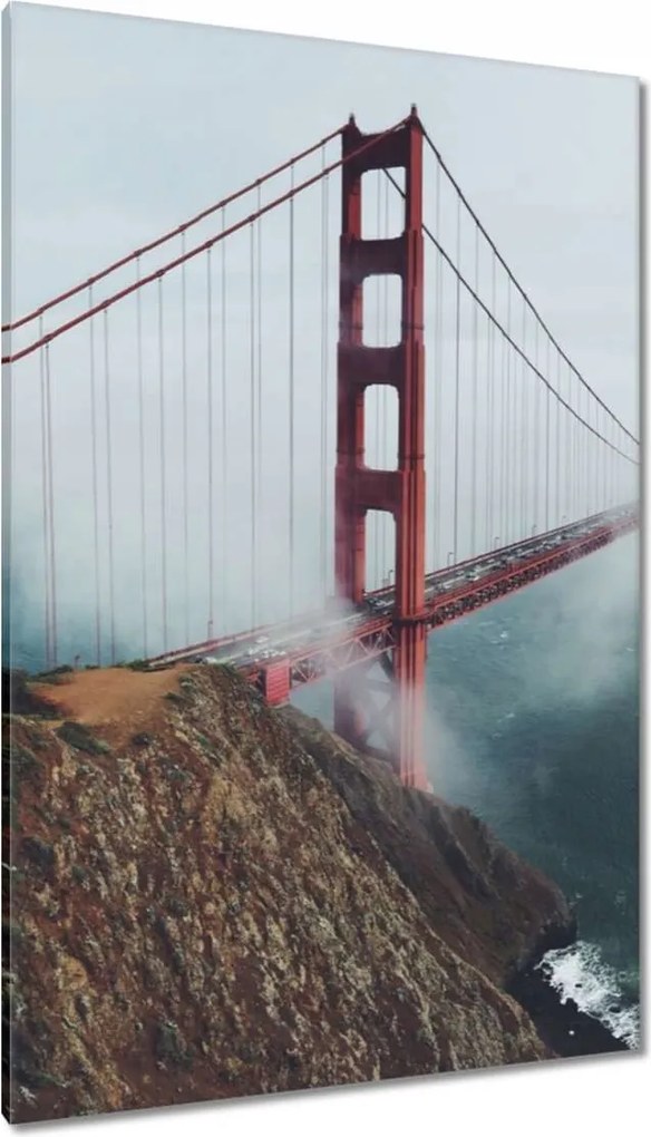 Vászonkép 80x120 Vörös híd az USA-ban