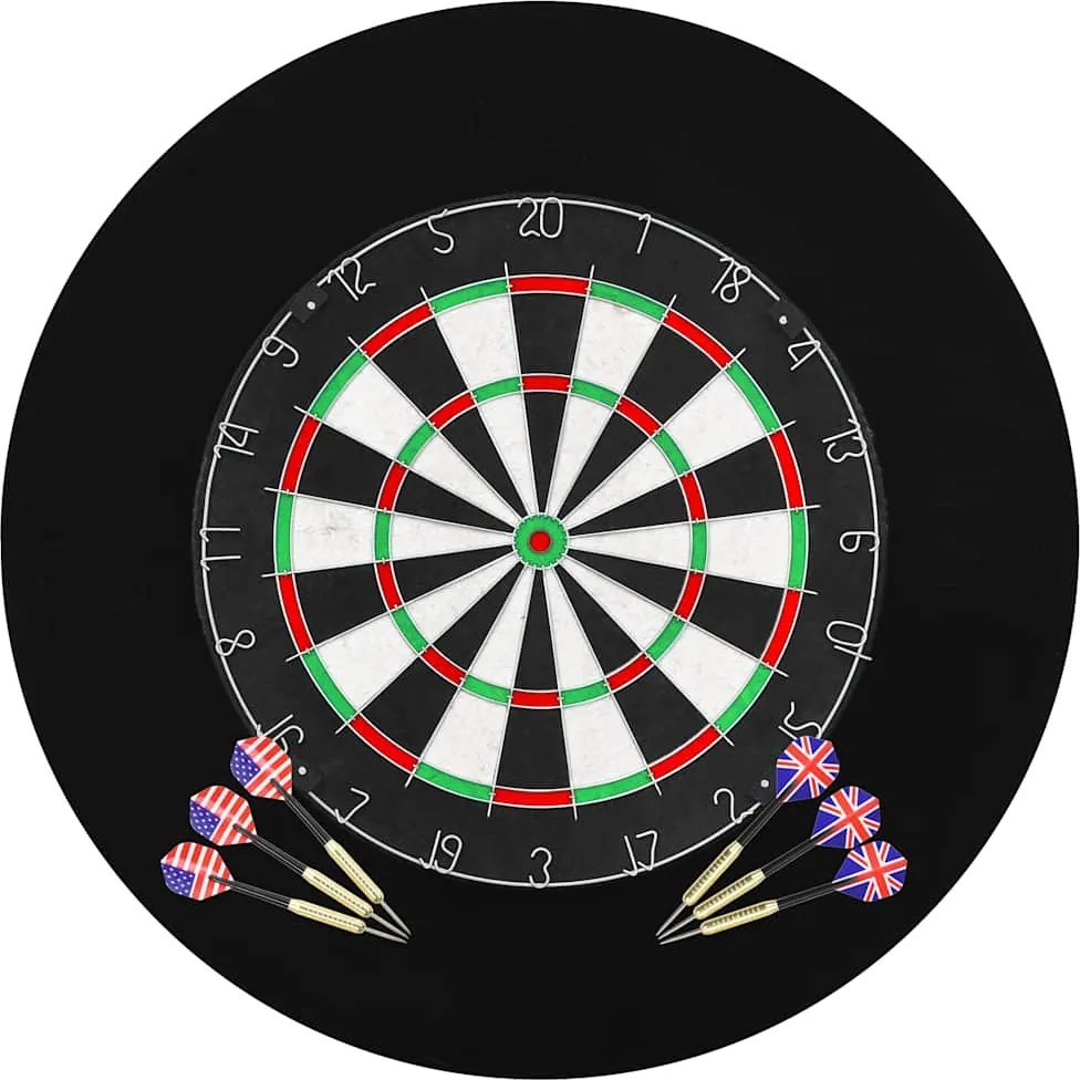 vidaXL szizál professzionális darts tábla 6 nyíllal és tábla védővel