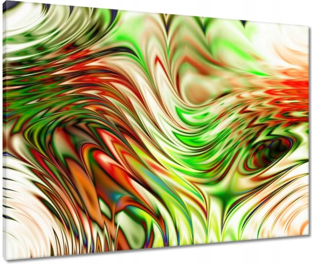 Vászonkép 80x60 Színes hullámok