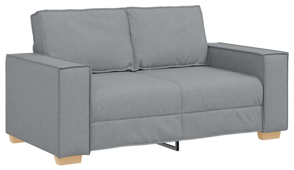 3 darabos kanapé szett párnákkal világosszürke szövet