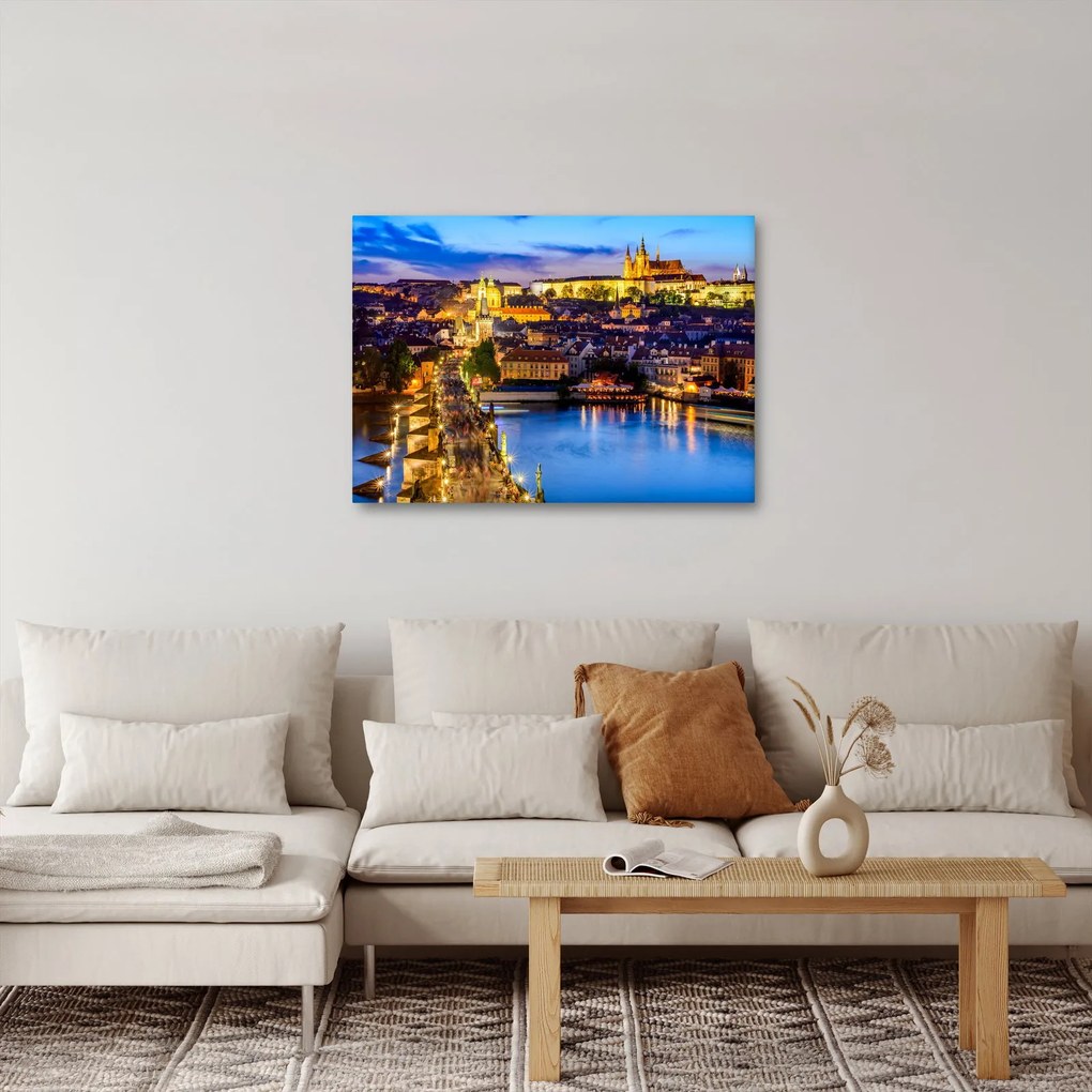 Kép - Károly-híd, Prága, Cseh Köztársaság (70x50 cm)