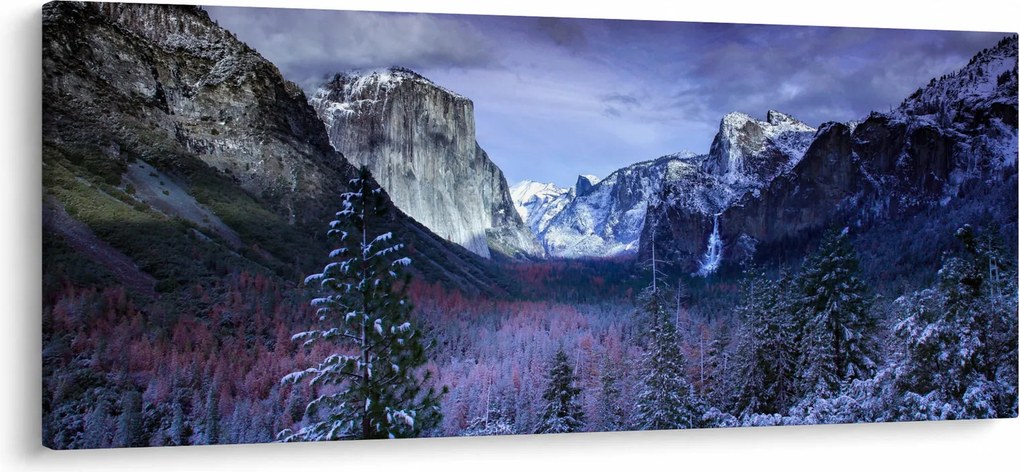 Téli hegyi tájkép (120x50 cm)