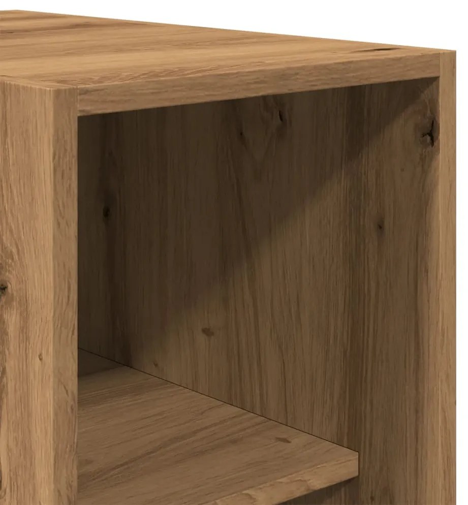 kézműves tölgy színű szerelt fa ruhásszekrény 30 x 50 x 200 cm