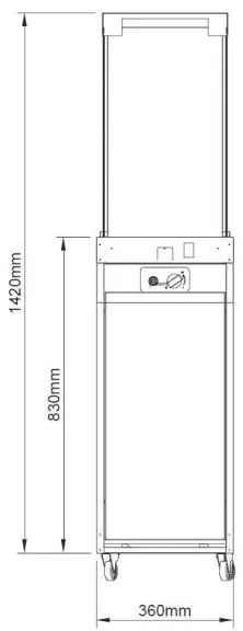 Planika Faro GAS - Kültéri gáz kandalló 142x36 cm 8kW fekete + védőborítás