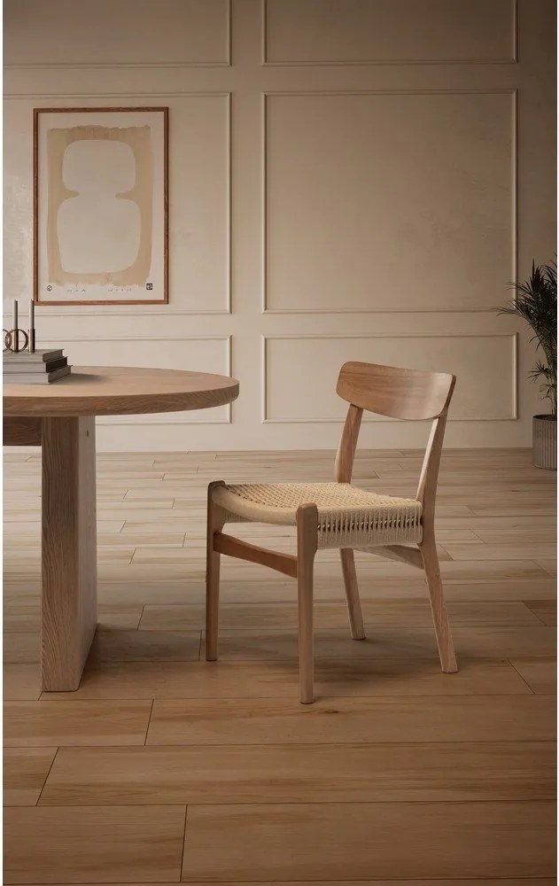 Étkezőasztal kőrisfa dekorral 100x200 cm Blair – MOME