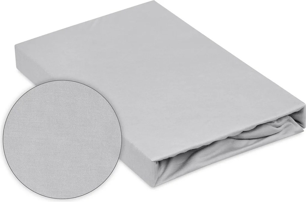 Matex Bamboo vízálló lepedő világosszürke, 80 x 160 cm