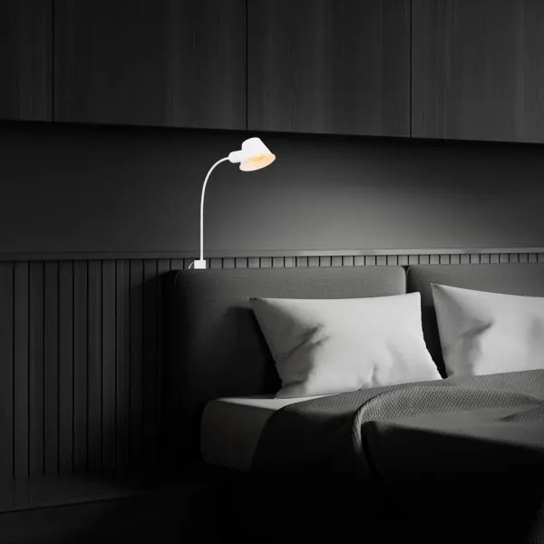 Briloner 2079-016 - Fali flexibilis lámpa 1xE27/10W/230V fehér