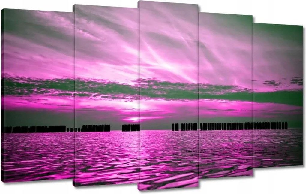 Vászonkép 100x60 Hanga naplemente