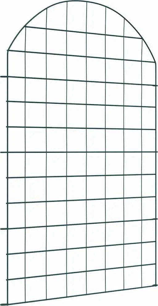 vidaXL Tó Kerítés Készlet 8 pcs Zöld 50 x 80 cm Acél