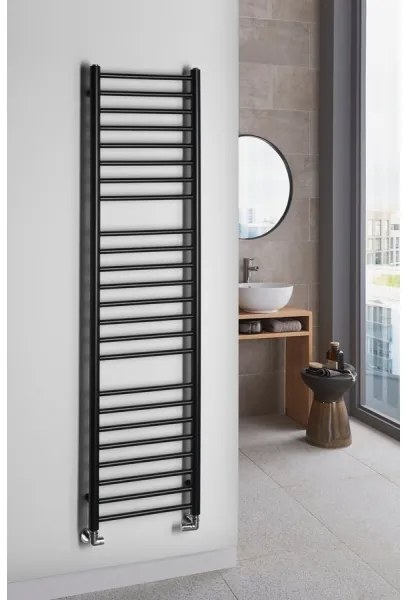 Sapho - DINA fürdőszobai radiátor 477W 40x156 cm matt fekete