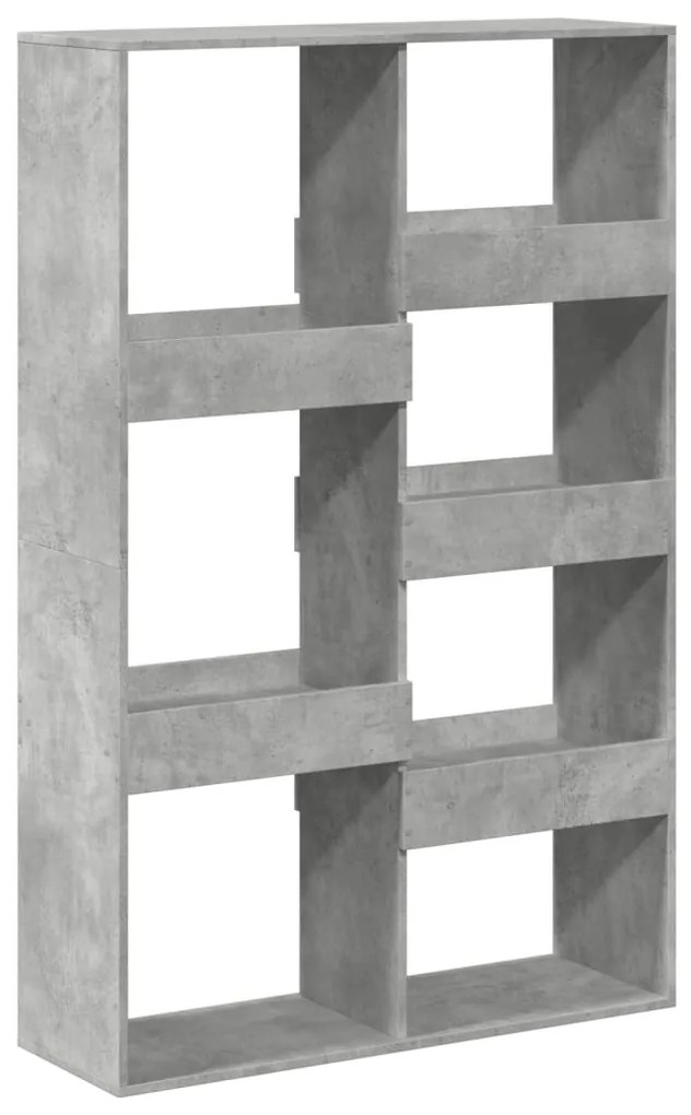 betonszürke szerelt fa térelválasztó 100 x 33 x 155,5 cm