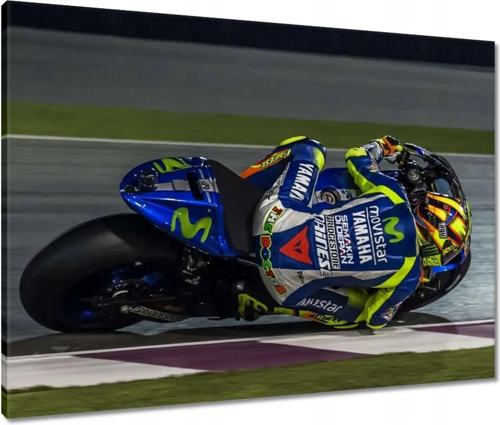 Vászonkép 80x60 Motorkerékpár üldöző