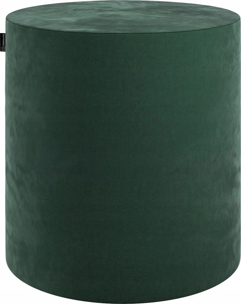 Dekoria Barrel puff sötét zöld velúr