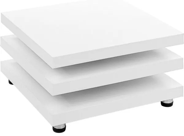 STILISTA Dohányzóasztal 73 x 73 cm fehér matt