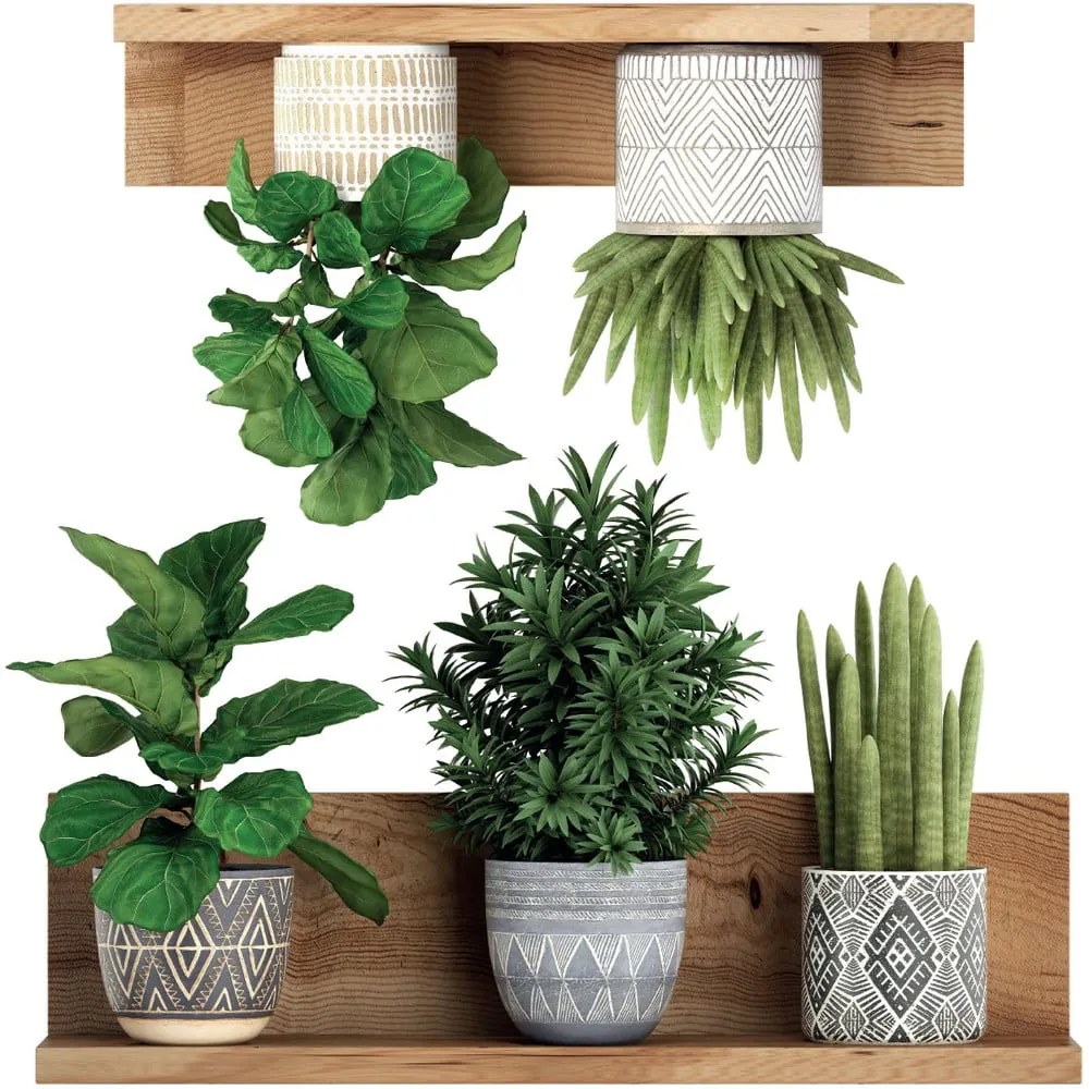 Falmatrica 60x35 cm 3D effect Green Plants – Ambiance