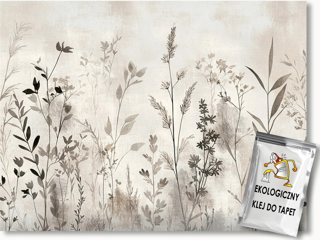 Fotótapéta Flizelina Mezei Fű Skandináv Boho Natura 208x146 ragasztó