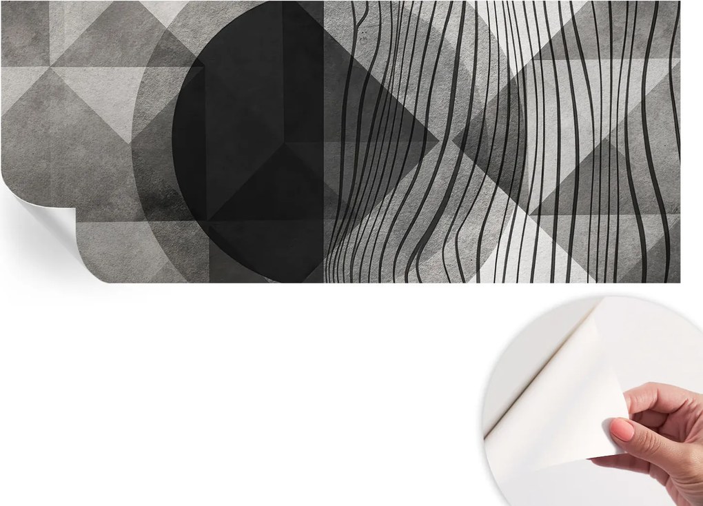 Dekoratív öntapadós tapéta Divatos minták Absztrakt formák 250x104